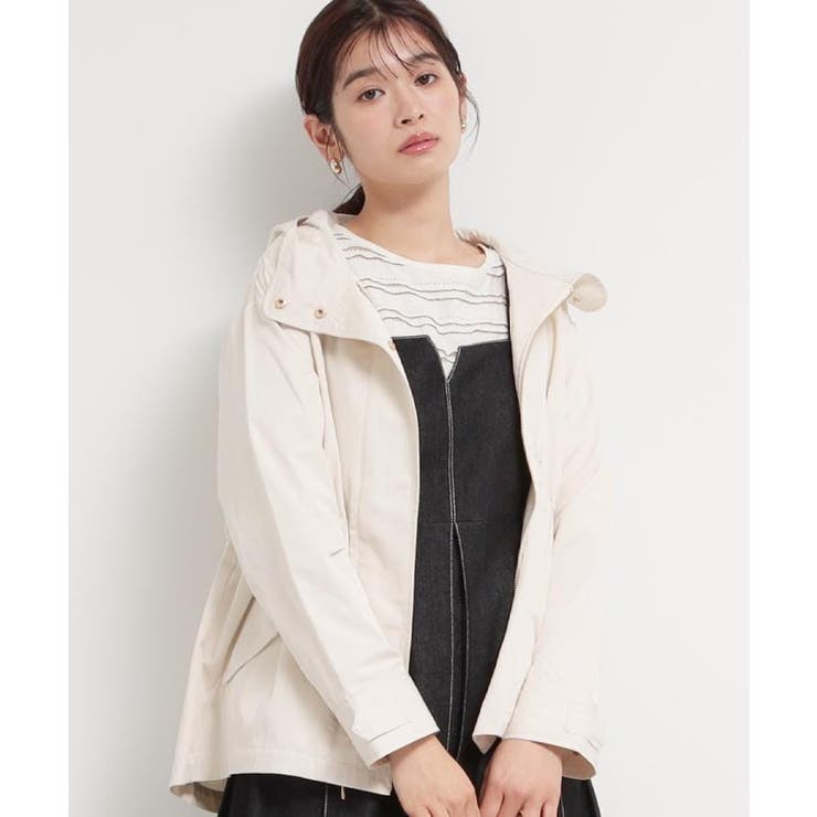 【ウエスト調節可能ですっきり見え】フーデットブルゾン/洗える | THE SHOP TK | 詳細画像1 