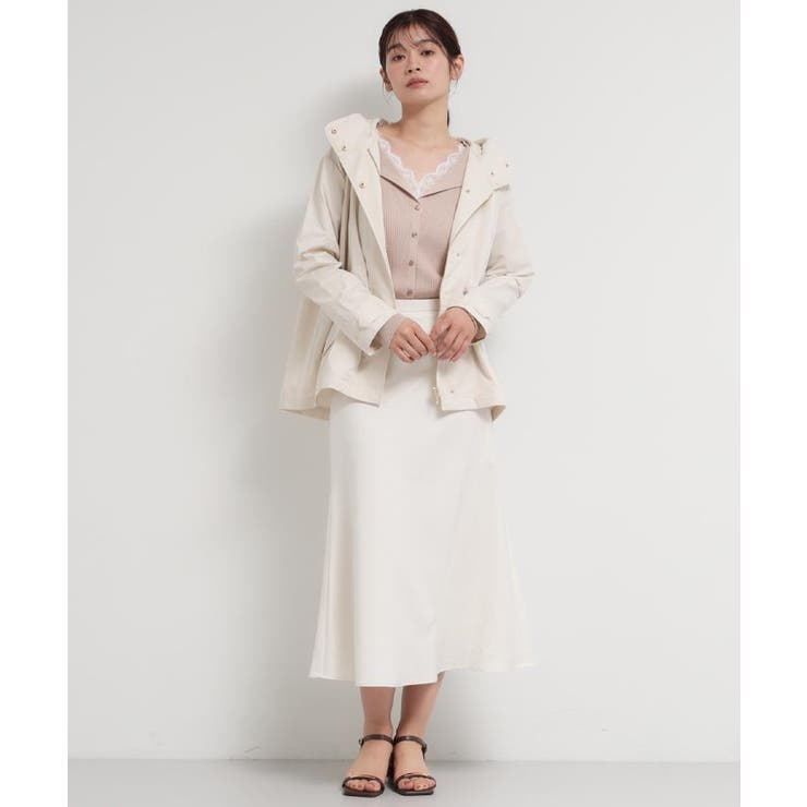 【ウエスト調節可能ですっきり見え】フーデットブルゾン/洗える | THE SHOP TK | 詳細画像6 