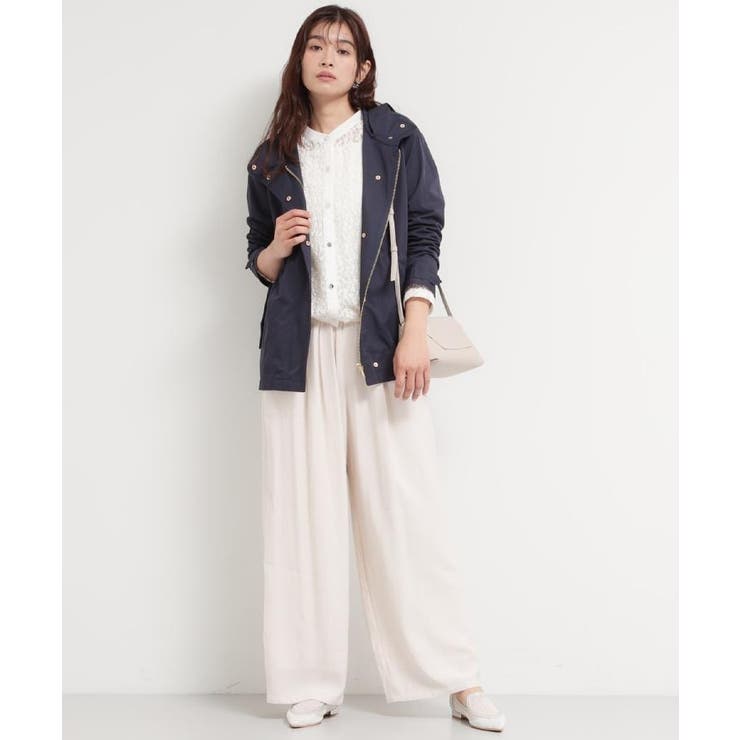 【ウエスト調節可能ですっきり見え】フーデットブルゾン/洗える | THE SHOP TK | 詳細画像21 