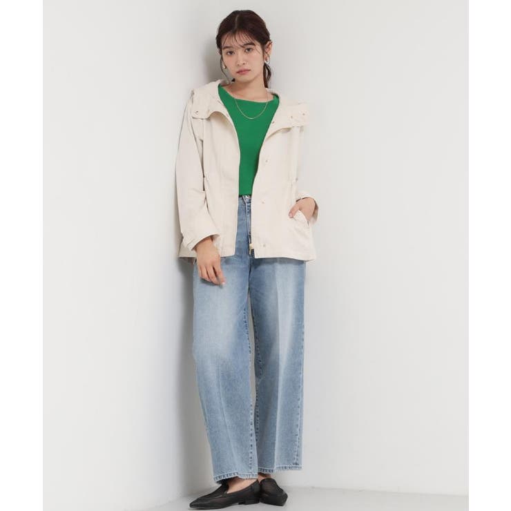 【ウエスト調節可能ですっきり見え】フーデットブルゾン/洗える | THE SHOP TK | 詳細画像9 