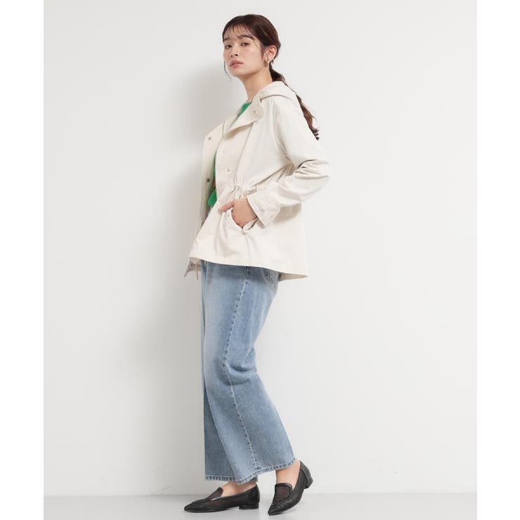 【ウエスト調節可能ですっきり見え】フーデットブルゾン/洗える | THE SHOP TK | 詳細画像10 