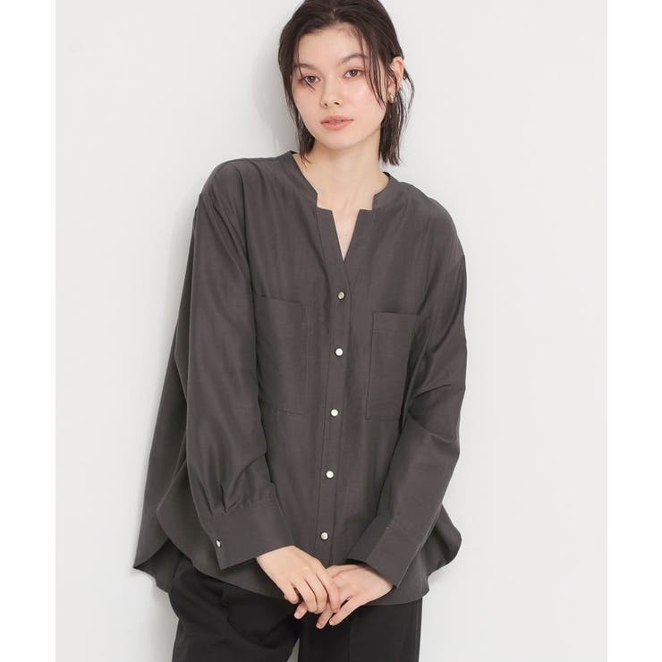 スミクロ(018) | Wポケット金ボタンシャツ | THE SHOP TK