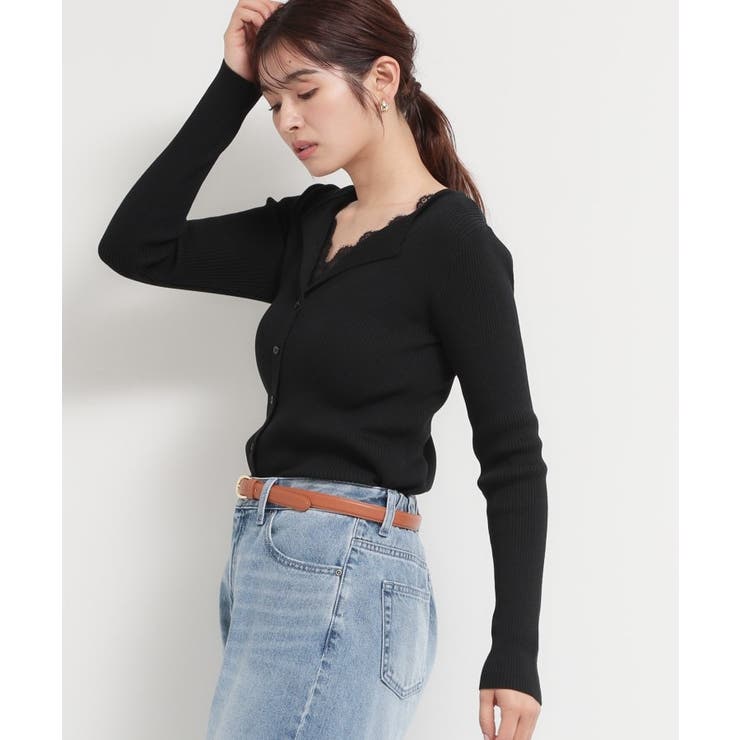 レースレイヤードリブニット | THE SHOP TK | 詳細画像5 