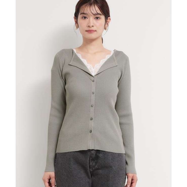 レースレイヤードリブニット | THE SHOP TK | 詳細画像13 