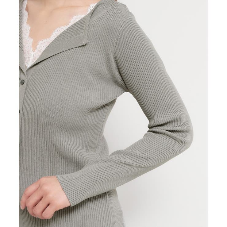 レースレイヤードリブニット | THE SHOP TK | 詳細画像17 