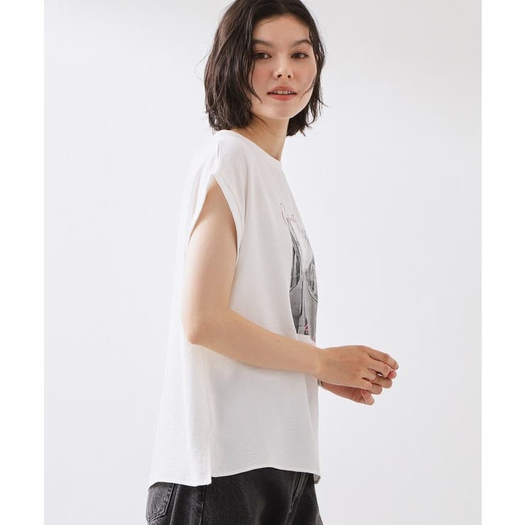 【ひんやり/防しわ/UV/吸水速乾】さらりと軽やかに着られる プリントTシャツ | THE SHOP TK | 詳細画像2 