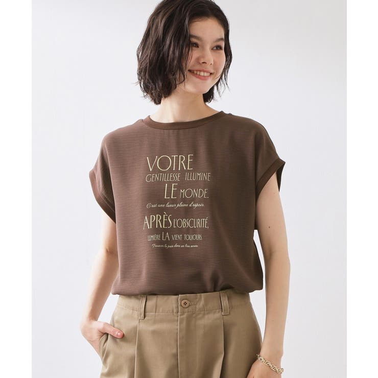【ひんやり/防しわ/UV/吸水速乾】さらりと軽やかに着られる プリントTシャツ | THE SHOP TK | 詳細画像10 