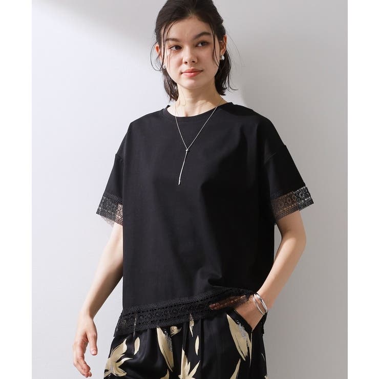 【インせず着られる】モチーフレース切替Tシャツ | THE SHOP TK | 詳細画像5 