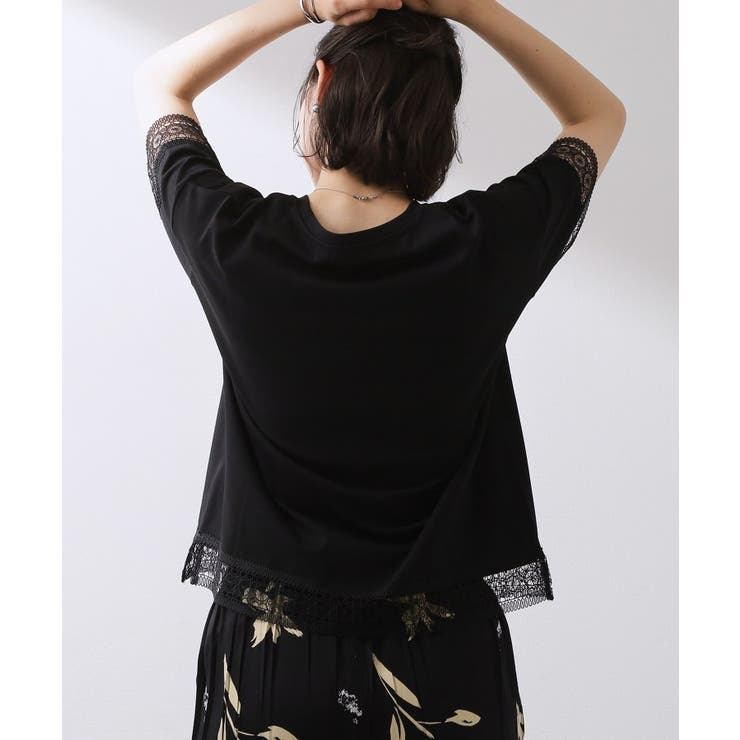 【インせず着られる】モチーフレース切替Tシャツ | THE SHOP TK | 詳細画像6 