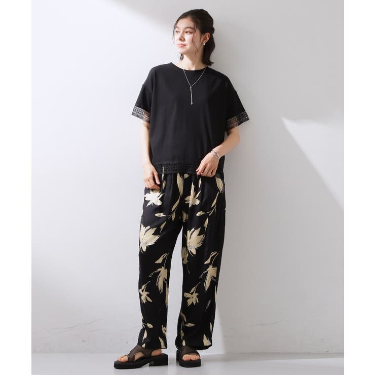 【インせず着られる】モチーフレース切替Tシャツ | THE SHOP TK | 詳細画像7 