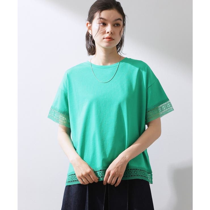 【インせず着られる】モチーフレース切替Tシャツ | THE SHOP TK | 詳細画像9 