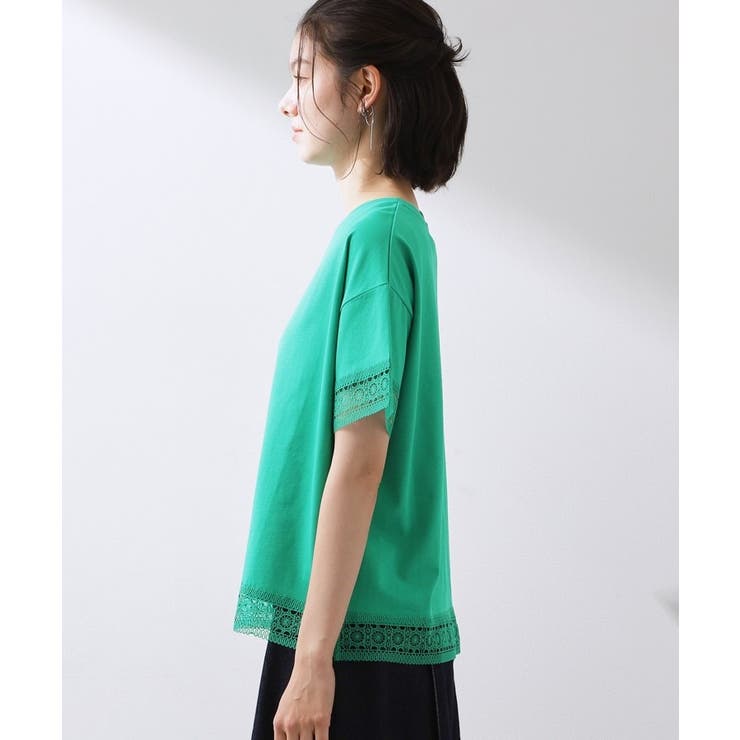 【インせず着られる】モチーフレース切替Tシャツ | THE SHOP TK | 詳細画像14 