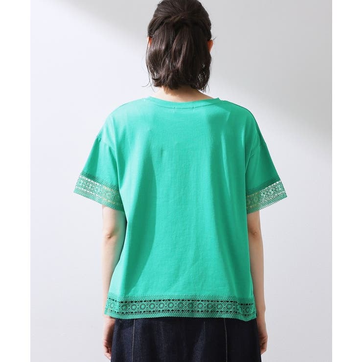 【インせず着られる】モチーフレース切替Tシャツ | THE SHOP TK | 詳細画像15 