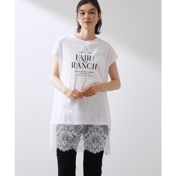 レース切替 ロングTシャツ | THE SHOP TK | 詳細画像1 