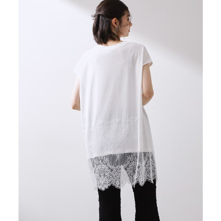 レース切替 ロングTシャツ | THE SHOP TK | 詳細画像2 
