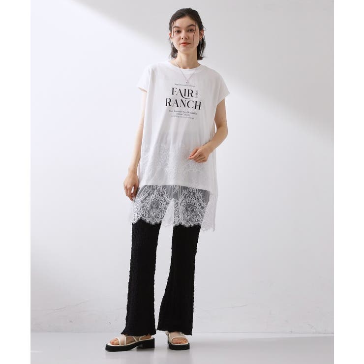 レース切替 ロングTシャツ | THE SHOP TK | 詳細画像3 