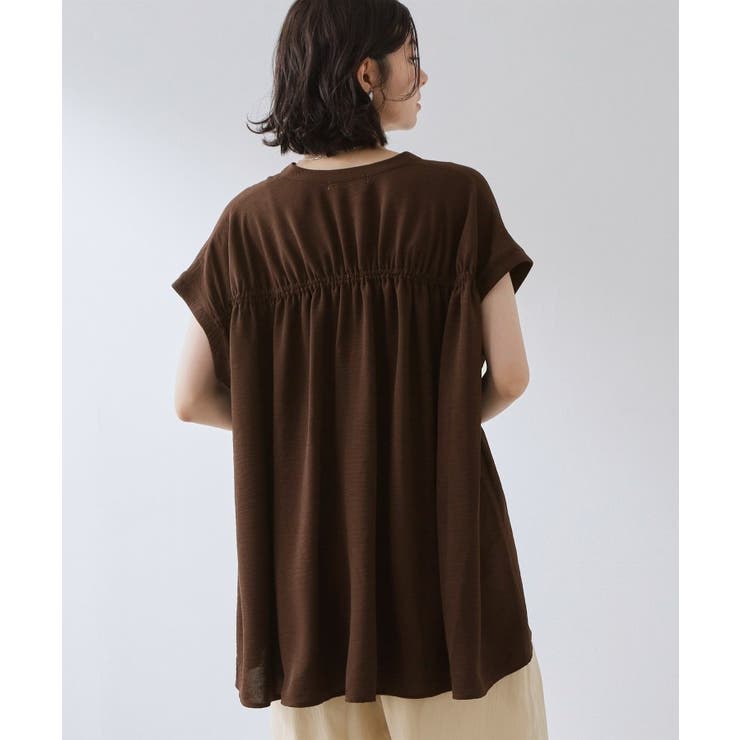 【夏に嬉しい機能つき】ひんやりさらさら シャーリングブラウス | THE SHOP TK | 詳細画像14 