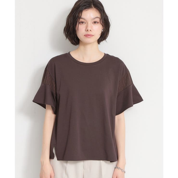 【ひんやり／吸水速乾／UV】軽やかに揺れる シアーフレアスリーブTシャツ | THE SHOP TK | 詳細画像21 