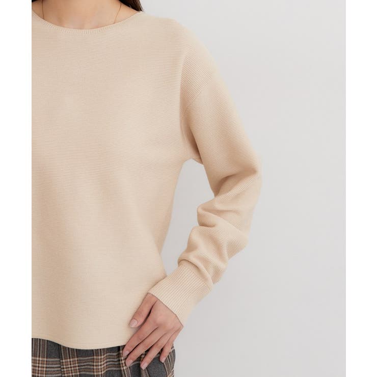 【毛玉防止/蓄熱/洗える】美映えガーターニット | THE SHOP TK | 詳細画像37 