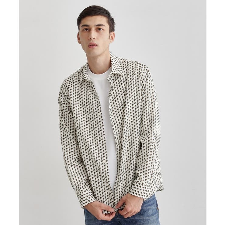 ボーラーハット柄 長袖シャツ | TAKEO KIKUCHI | 詳細画像16 