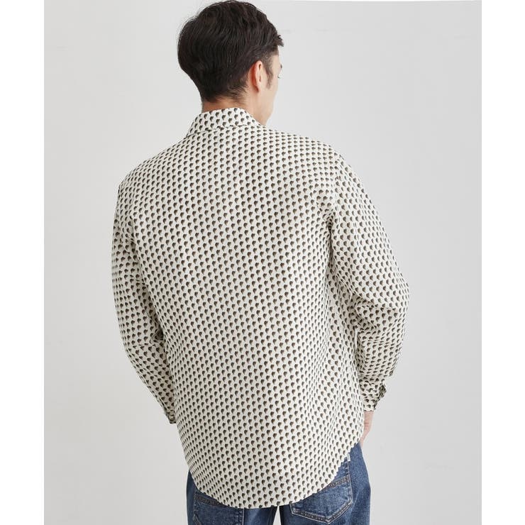 ボーラーハット柄 長袖シャツ | TAKEO KIKUCHI | 詳細画像18 