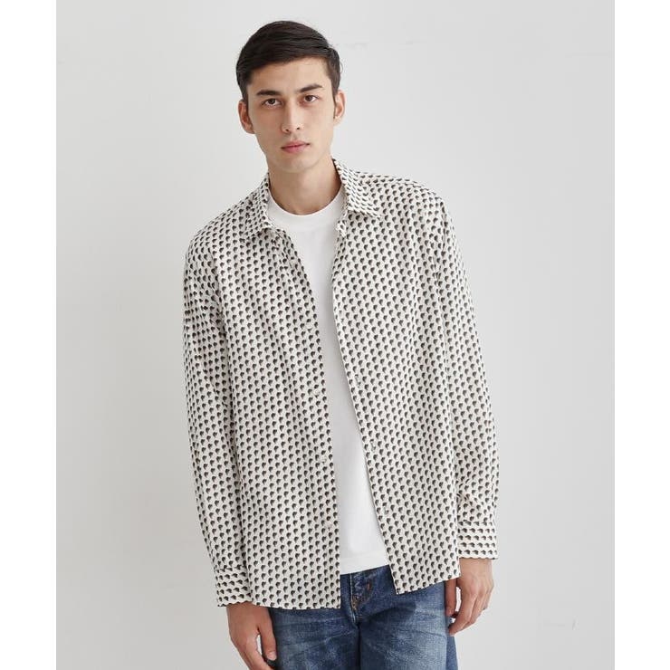 ボーラーハット柄 長袖シャツ | TAKEO KIKUCHI | 詳細画像17 