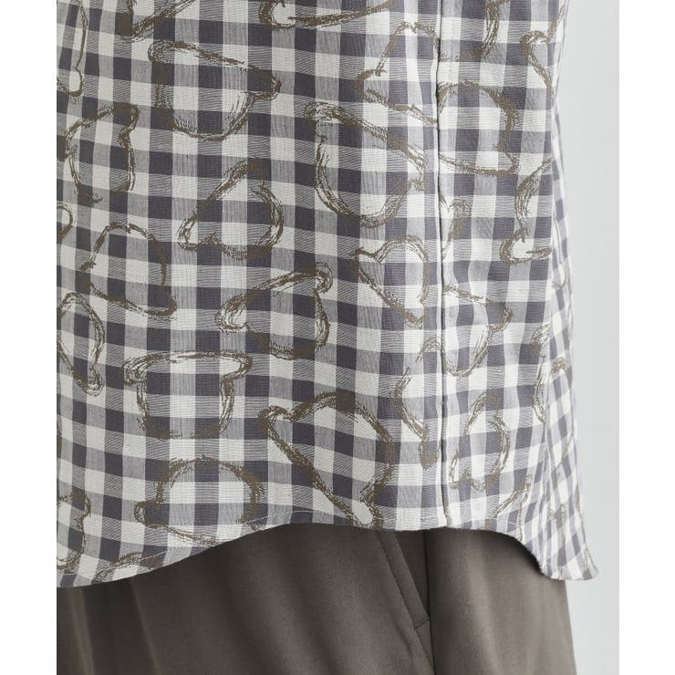 チェックボーラーガーゼシャツ | TAKEO KIKUCHI | 詳細画像9 