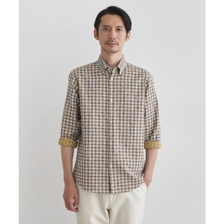 チェックボーラーガーゼシャツ | TAKEO KIKUCHI | 詳細画像15 