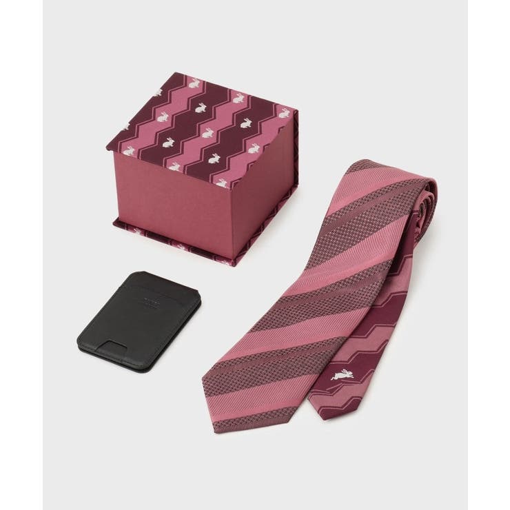 ピンク(571) | 【スマホスタンド機能付きパスケース】プレイフルチェンジネクタイBOX | TAKEO KIKUCHI