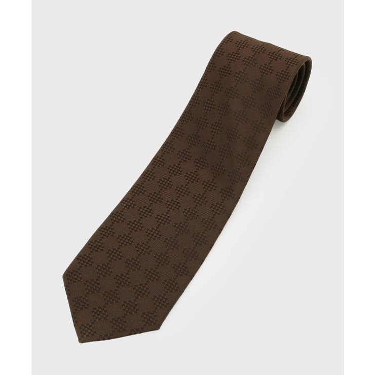 ブラウン(243) | 京都丹後 ソフトツイストシルクネクタイ | TAKEO KIKUCHI