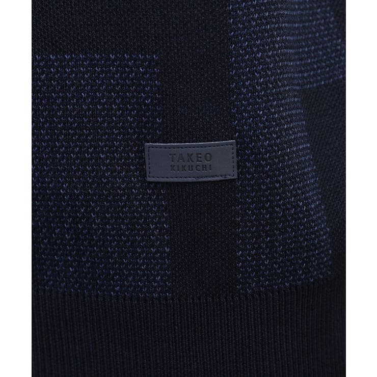 【Made in JAPAN】ビッグチェック＆スライドパズル柄 ニット | TAKEO KIKUCHI | 詳細画像8 