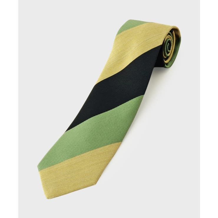 ライトグリーン(320) | ヴェールシルク トリプルストライプネクタイ | TAKEO KIKUCHI