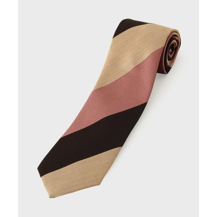 ピンク(372) | ヴェールシルク トリプルストライプネクタイ | TAKEO KIKUCHI
