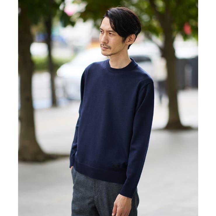 【Sサイズ～】アンチピリング テーラードネック ニット | TAKEO KIKUCHI | 詳細画像1 