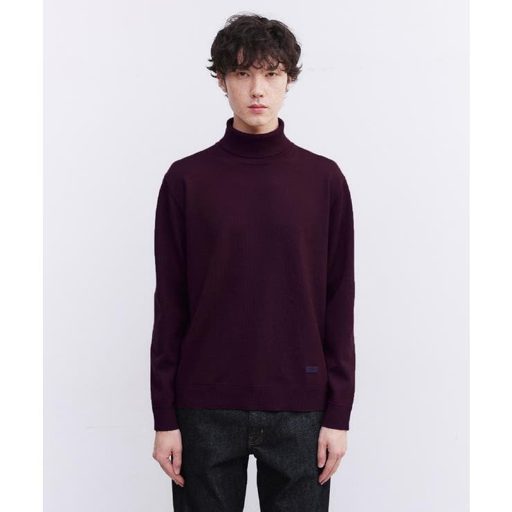 ブラウン(044) | アンチピリング タートルネック ニット | TAKEO KIKUCHI