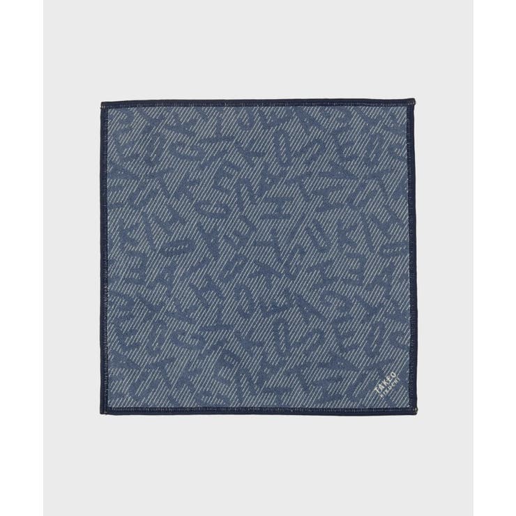 ネイビー(094) | ランダム柄プリントフォンカチ | TAKEO KIKUCHI