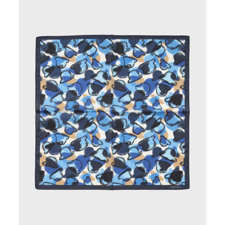 ネイビー(194) | ボーラーハットプリントハンカチ | TAKEO KIKUCHI