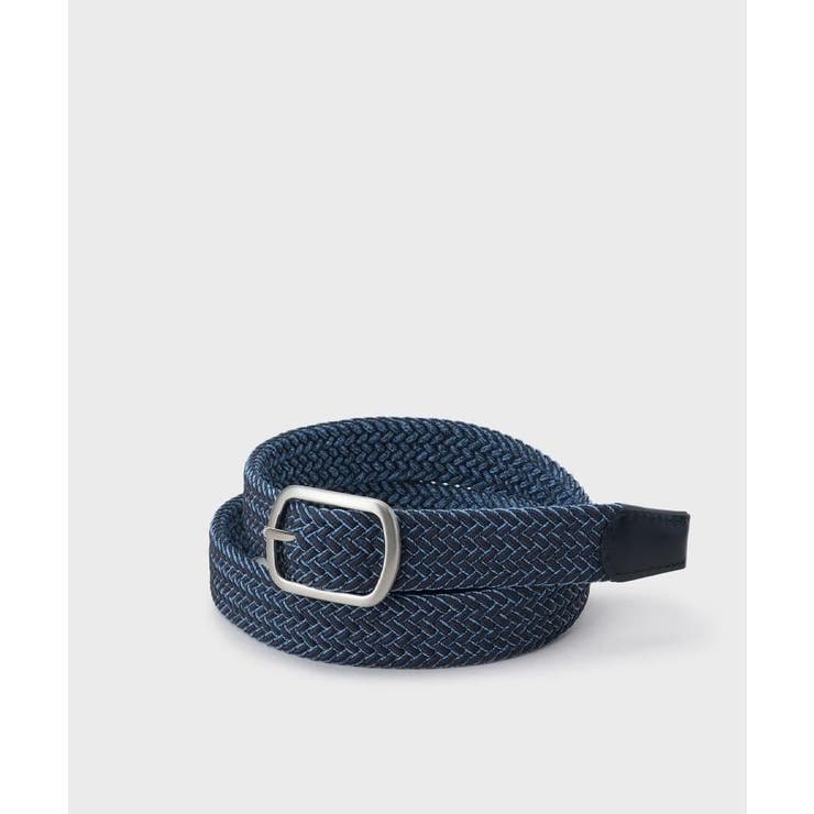 ネイビー(594) | メランジリバーシブルゴムメッシュベルト | TAKEO KIKUCHI