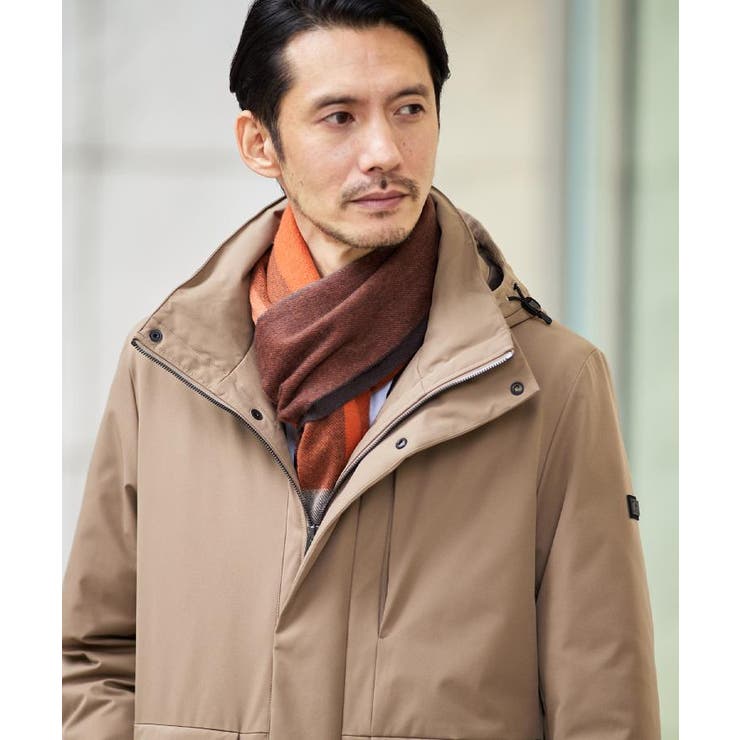 【洗えるカシミヤ】 ピュアカシミヤ パネルチェックマフラー | TAKEO KIKUCHI | 詳細画像17 