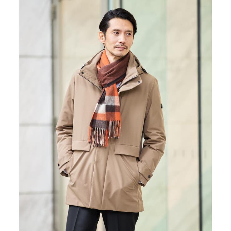 【洗えるカシミヤ】 ピュアカシミヤ パネルチェックマフラー | TAKEO KIKUCHI | 詳細画像19 