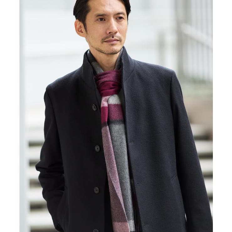【洗えるカシミヤ】 ピュアカシミヤ パネルチェックマフラー | TAKEO KIKUCHI | 詳細画像24 