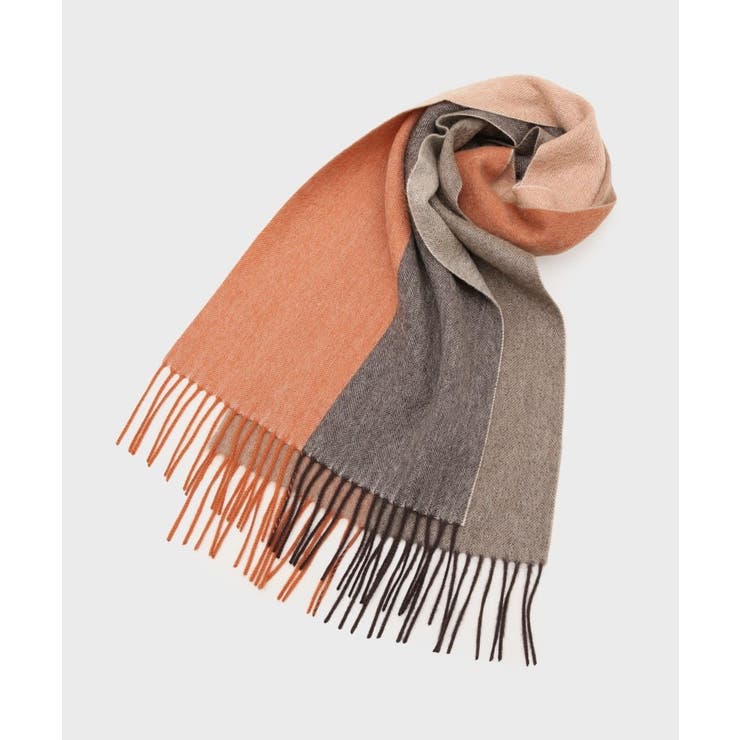 【洗えるカシミヤ】ピュアカシミヤ 4面パネルマフラー | TAKEO KIKUCHI | 詳細画像2 