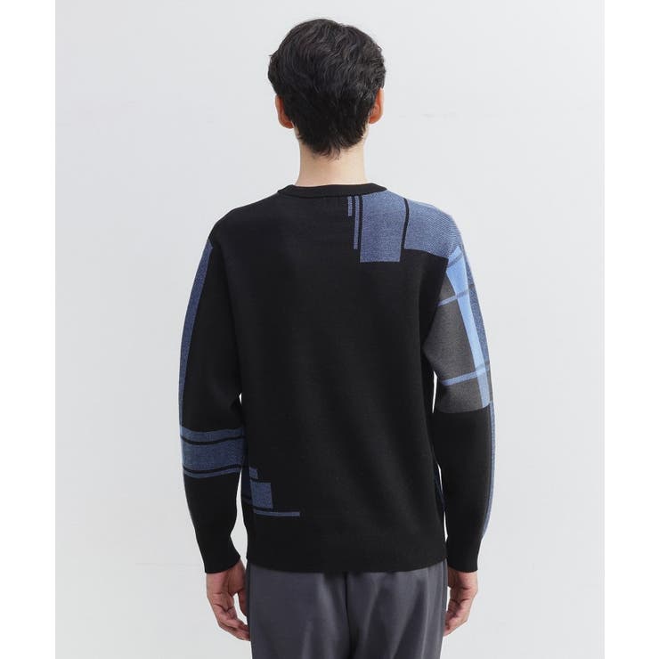 ランダム チェック ジャカード ニット | TAKEO KIKUCHI | 詳細画像4 