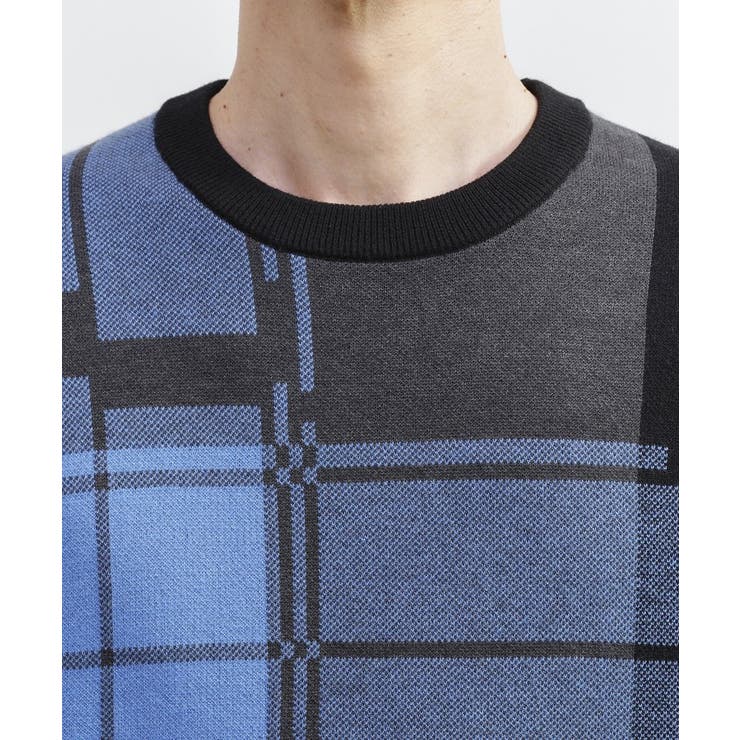 ランダム チェック ジャカード ニット | TAKEO KIKUCHI | 詳細画像5 