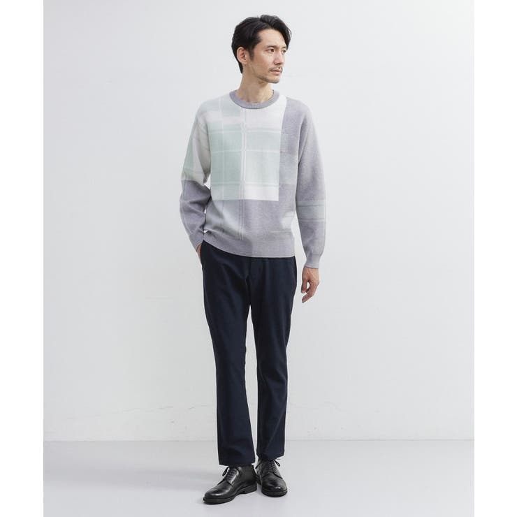 ランダム チェック ジャカード ニット | TAKEO KIKUCHI | 詳細画像10 