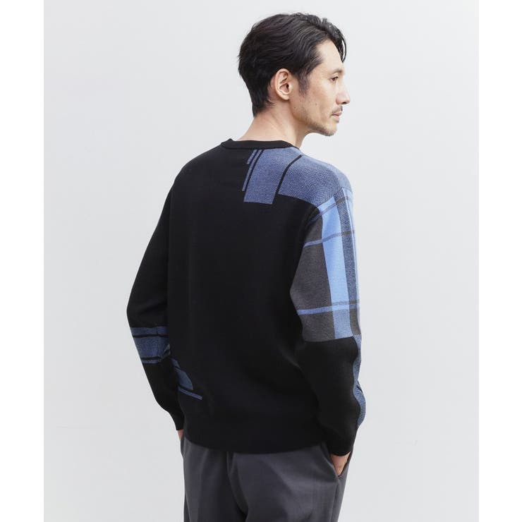 ランダム チェック ジャカード ニット | TAKEO KIKUCHI | 詳細画像17 