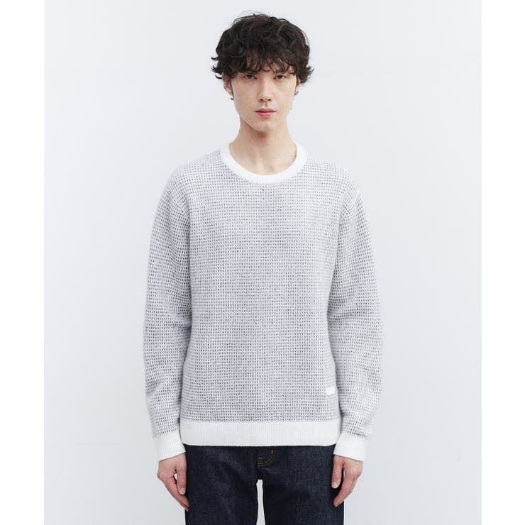 オフホワイト(003) | メランジ ニットプルオーバー | TAKEO KIKUCHI