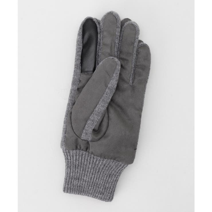 スエード調ニットコンビ ウォッシャブルグローブ | TAKEO KIKUCHI | 詳細画像3 