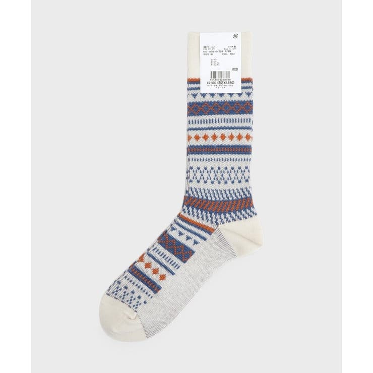 フェアアイル柄ソックス | TAKEO KIKUCHI | 詳細画像2 