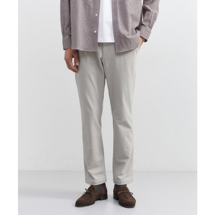 グレージュ(050) | 裏起毛ハイパワーストレッチ ストレート パンツ | TAKEO KIKUCHI